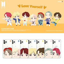 [BIG HIT] OFFICIAL CHARACTER MOTION FACE CLEAR SOFT Case (iPhone and Samsung)