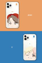 [BIG HIT] OFFICIAL CHARACTER MOTION FACE CLEAR SOFT Case (iPhone and Samsung)