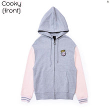 [LINE x BTS] BT21 Zip Up Hoodie (Free Shipping)