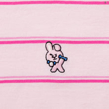 [LINE X BT21] Striped Short Sleeve T-Shirt