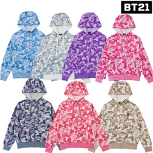 [LINE X BT21] Camouflage Hoodie