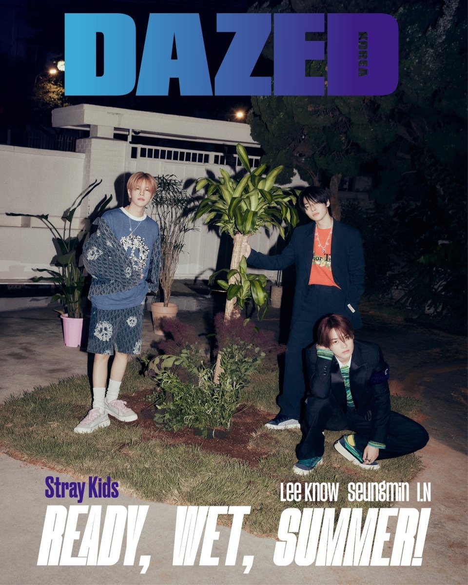 DAZED Korea - Stray Kids I.N Seungmin Lee Know 2023 July Cover - K-STAR