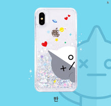 [LINE X BT21] Liquid Glitter Jelly Case for iPhone and Samsung (Free Shipping)