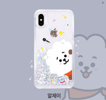 [LINE X BT21] Liquid Glitter Jelly Case for iPhone and Samsung (Free Shipping)