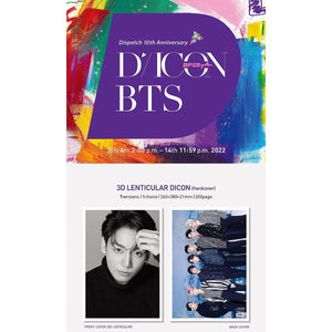 DICON D’FESTA BTS : Dispatch 10th Anniversary Special Photobook Lenticular Cover + Deco Book (You Can Choose Member) - K-STAR