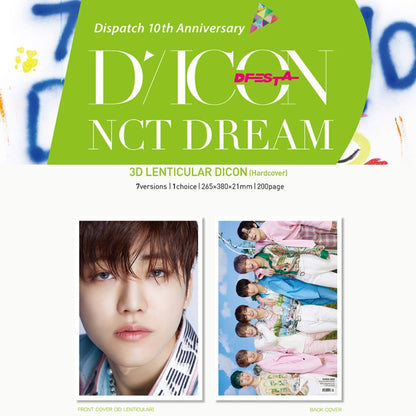 DICON D’FESTA NCT DREAM : Dispatch 10th Anniversary Special Photobook Lenticular Cover + Deco Book (You Can Choose Member) - K-STAR