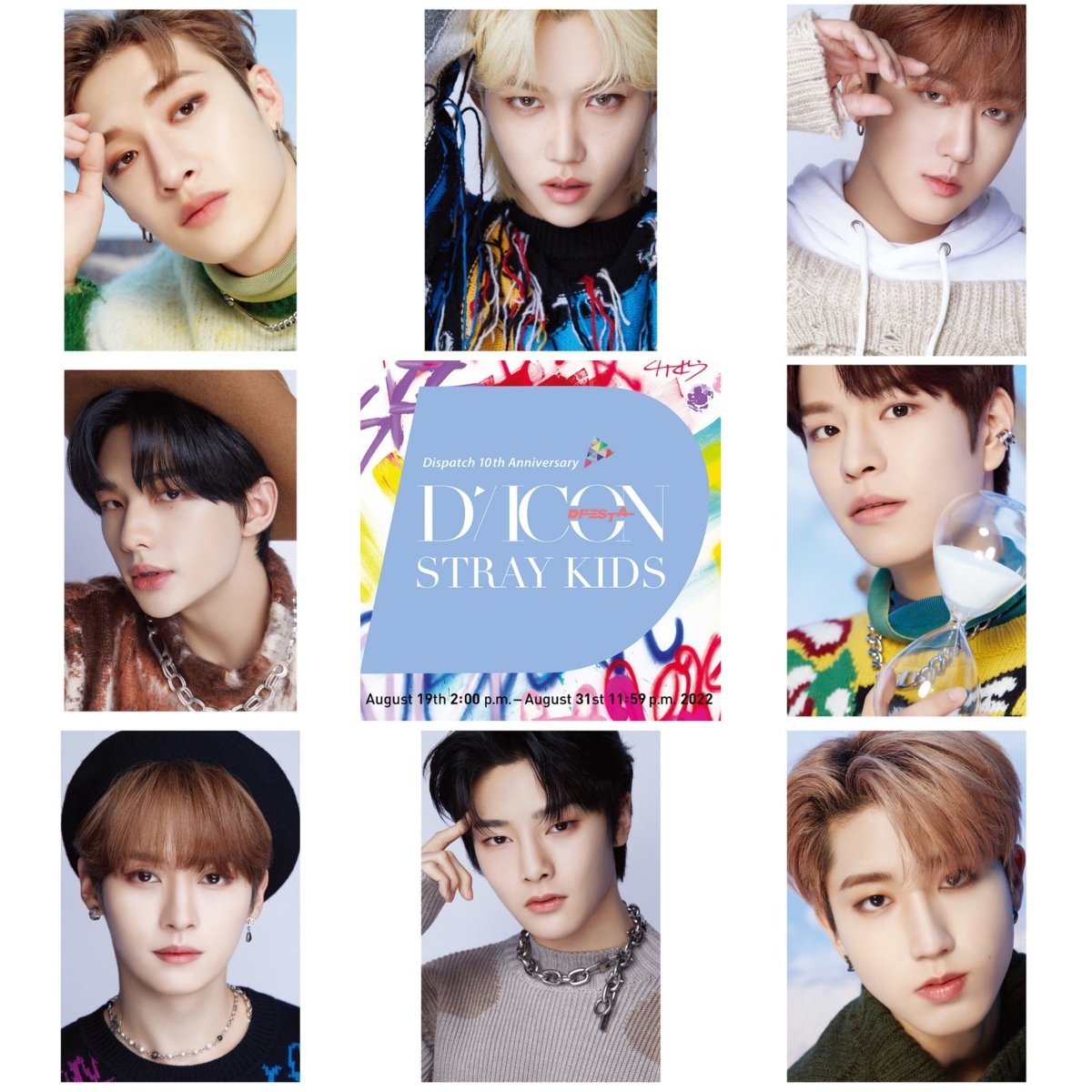DICON D’FESTA STRAY KIDS : Dispatch 10th Anniversary Special Photobook Lenticular Cover + Deco Book (You Can Choose Member) - K-STAR
