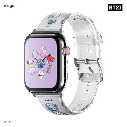 [ELAGO] BT21 Baby Jelly Candy Apple Watch Strap - K-STAR