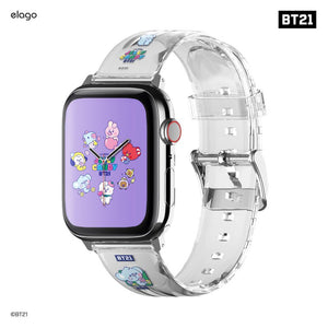 [ELAGO] BT21 Baby Jelly Candy Apple Watch Strap - K-STAR