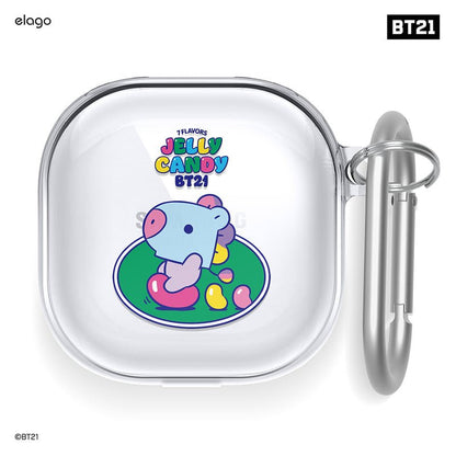 [ELAGO] BT21 Baby Jelly Candy Galaxy Buds Pro/Live Case - K-STAR