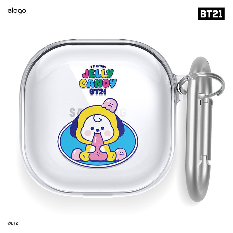 [ELAGO] BT21 Baby Jelly Candy Galaxy Buds Pro/Live Case - K-STAR