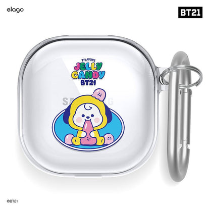[ELAGO] BT21 Baby Jelly Candy Galaxy Buds Pro/Live Case - K-STAR