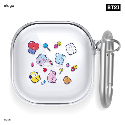 [ELAGO] BT21 Baby Jelly Candy Galaxy Buds Pro/Live Case - K-STAR