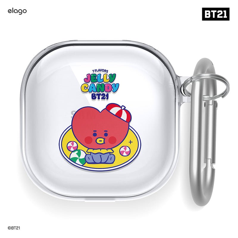[ELAGO] BT21 Baby Jelly Candy Galaxy Buds Pro/Live Case - K-STAR