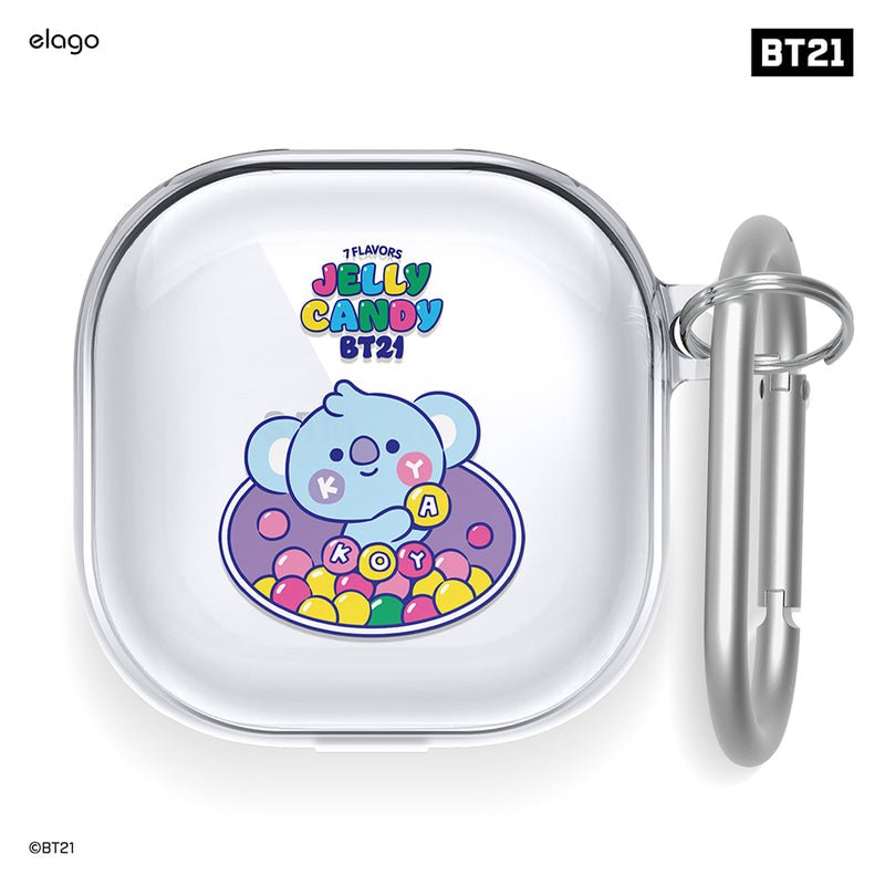[ELAGO] BT21 Baby Jelly Candy Galaxy Buds Pro/Live Case - K-STAR
