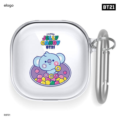 [ELAGO] BT21 Baby Jelly Candy Galaxy Buds Pro/Live Case - K-STAR