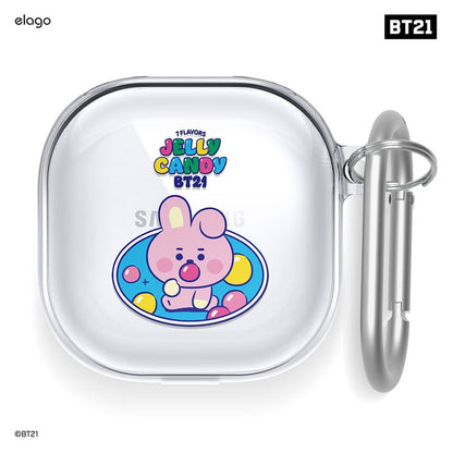 [ELAGO] BT21 Baby Jelly Candy Galaxy Buds Pro/Live Case - K-STAR