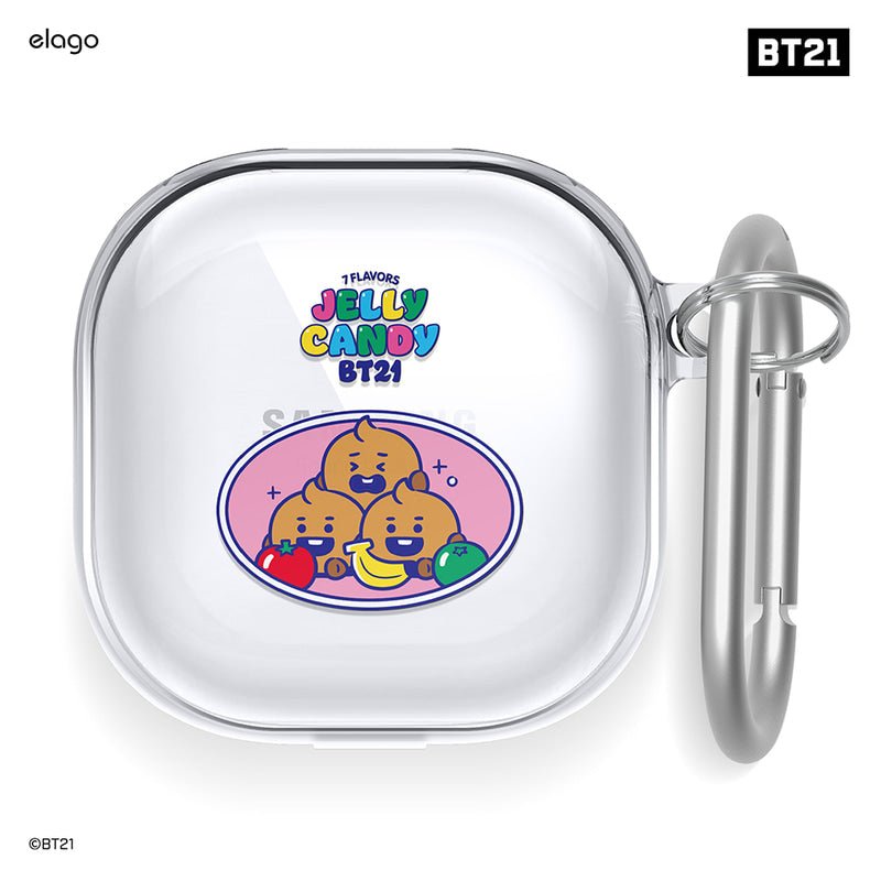 [ELAGO] BT21 Baby Jelly Candy Galaxy Buds Pro/Live Case - K-STAR