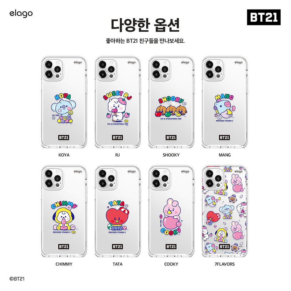 [ELAGO] BT21 Baby Jelly Candy iPhone Case - K-STAR