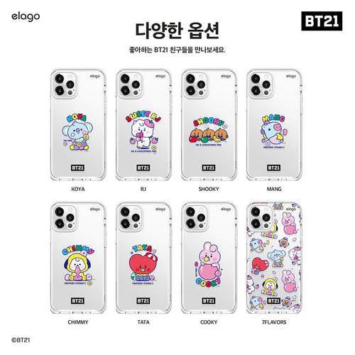 [ELAGO] BT21 Baby Jelly Candy iPhone Case - K-STAR