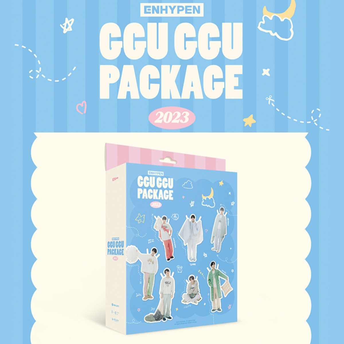ENHYPEN 2023 OFFICIAL GGU GGU PACKAGE + Weverse PO - K-STAR
