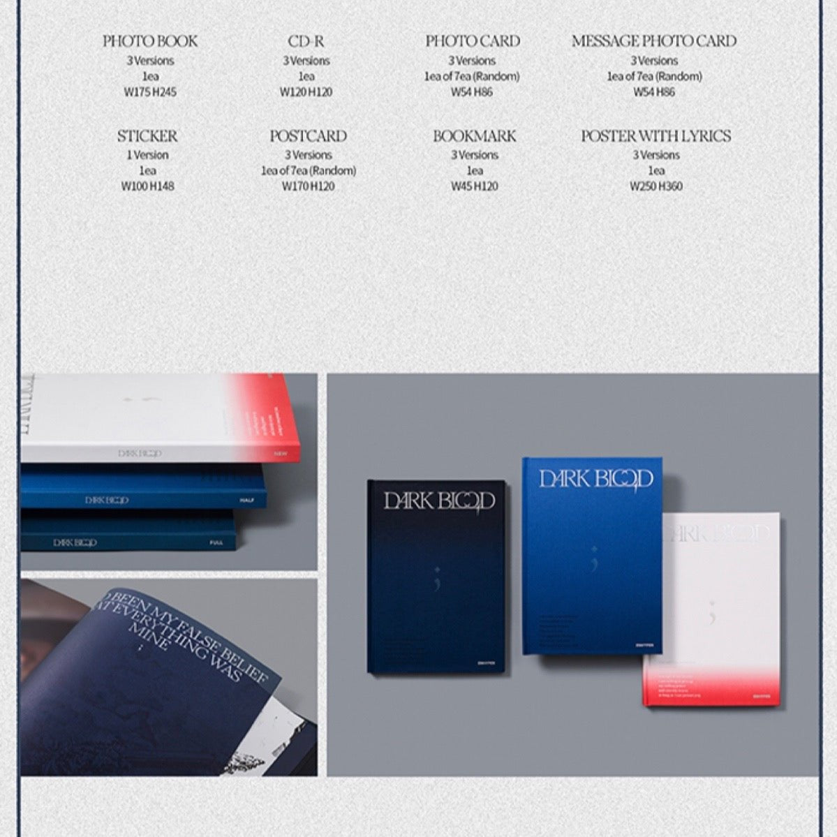 ENHYPEN - DARK BLOOD 4th Mini Album (You Can Choose Version) - K-STAR