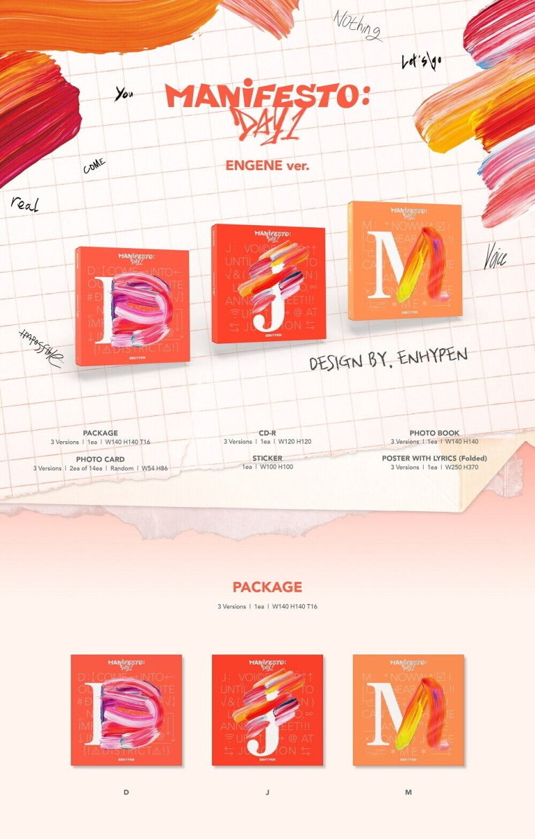ENHYPEN - MANIFESTO Engene Ver. (You Can Choose Version) - K-STAR
