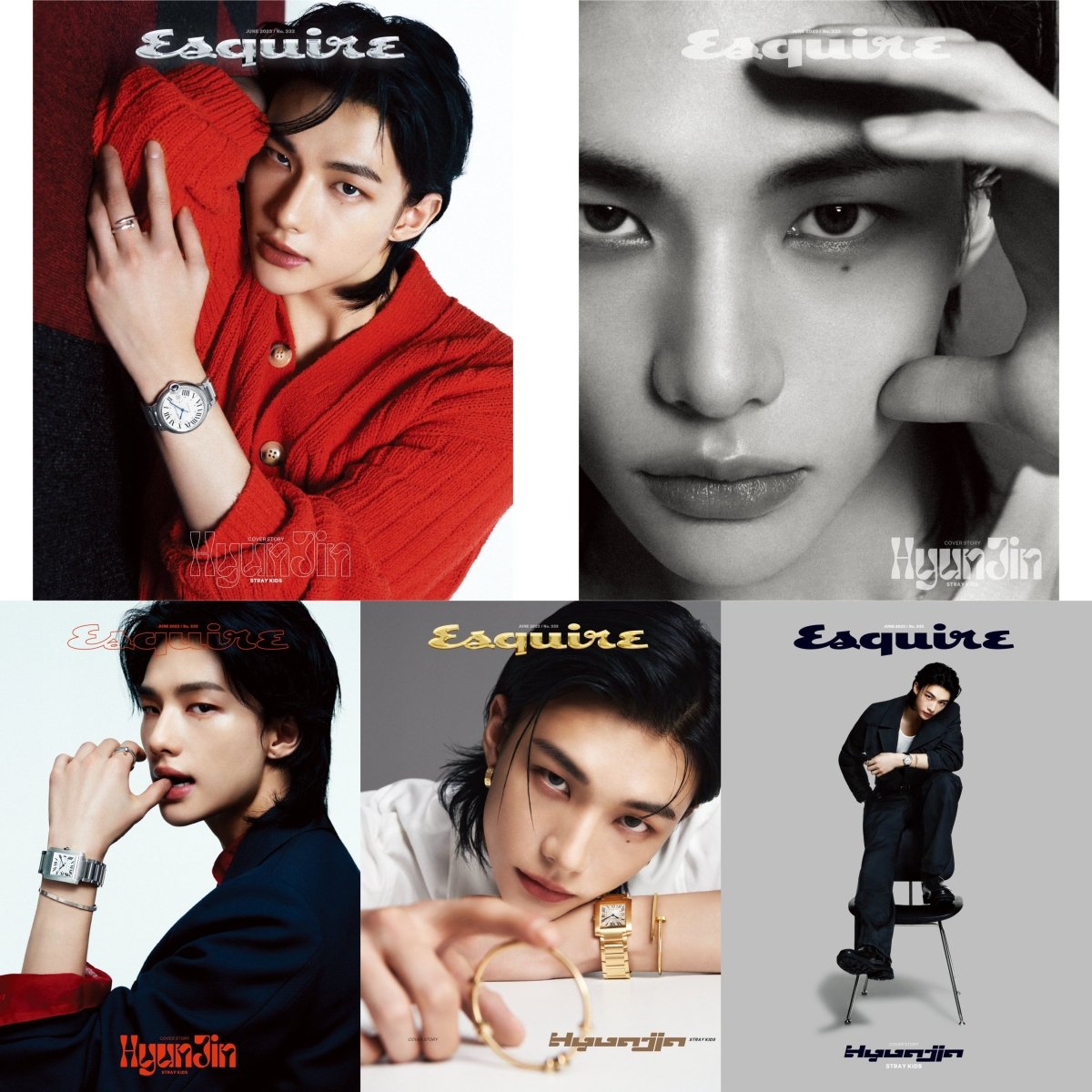ESQUIRE Korea - STRAY KIDS HYUNJIN 2023 June Cover - K-STAR