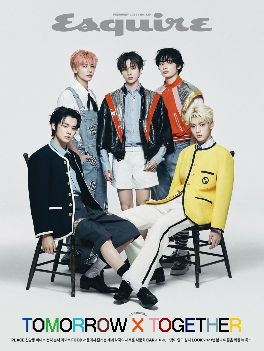 ESQUIRE KOREA - TXT TOMORROW X TOGETHER 2023 February Coverman - K-STAR