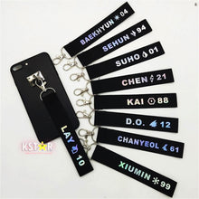 EXO Holographic Member Logo Keychain