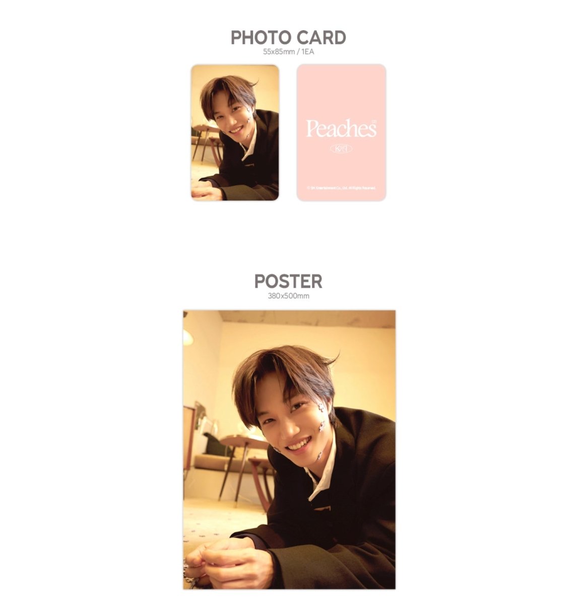 EXO KAI Official DIY Cubic Painting Peaches Version + Photocard - K-STAR