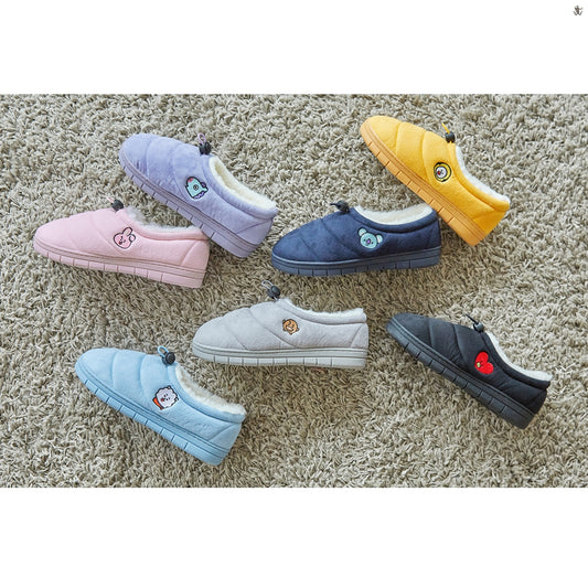 [LINE X BT21] Cutie Padding Winter Slippers
