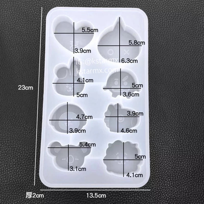 [FANGOODS] Silicone Mold for Resin or Chocolate - K-STAR