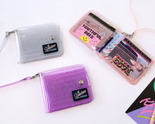 Transparent Jelly Glitter Card Holder