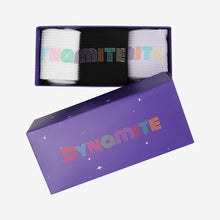 [FILA X BTS] BTS Official Dynamite Collection Logo Socks 3 Pair Set - K-STAR