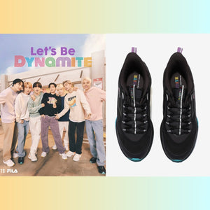 [FILA X BTS] BTS Official Dynamite Collection Neurons 5 Nucleus Black Sneakers (JIN, JHOPE) - K-STAR
