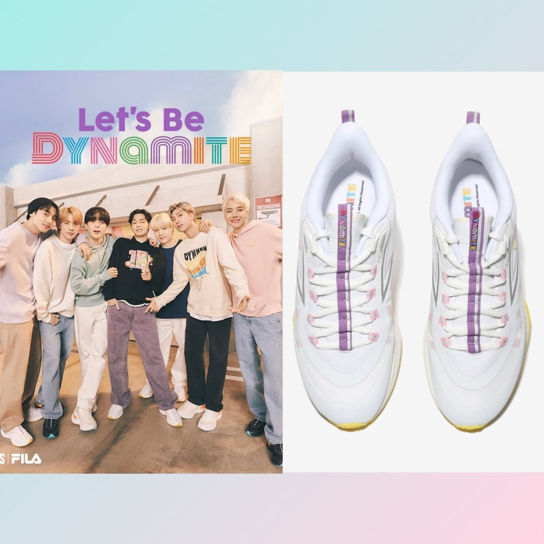 [FILA X BTS] BTS Official Dynamite Collection Neurons 5 Nucleus White Sneakers (JK, V, SUGA) - K-STAR