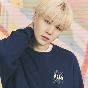 [FILA X BTS] BTS Official Dynamite Collection SUGA Sweater (+ Keyring and Photocard) - K-STAR