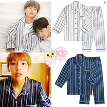 Taehyung's Style Striped Pajamas