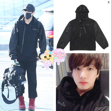 Jungkook's Style Black Hoodie