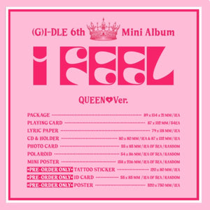 (G)I-DLE - I FEEL 6th Mini Album (You Can Choose Ver) - K-STAR