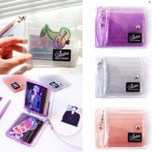 Transparent Jelly Glitter Card Holder