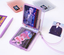 Transparent Jelly Glitter Card Holder