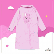 [LINE X BT21] Winter Flannel Night Dress. (Free Shipping)