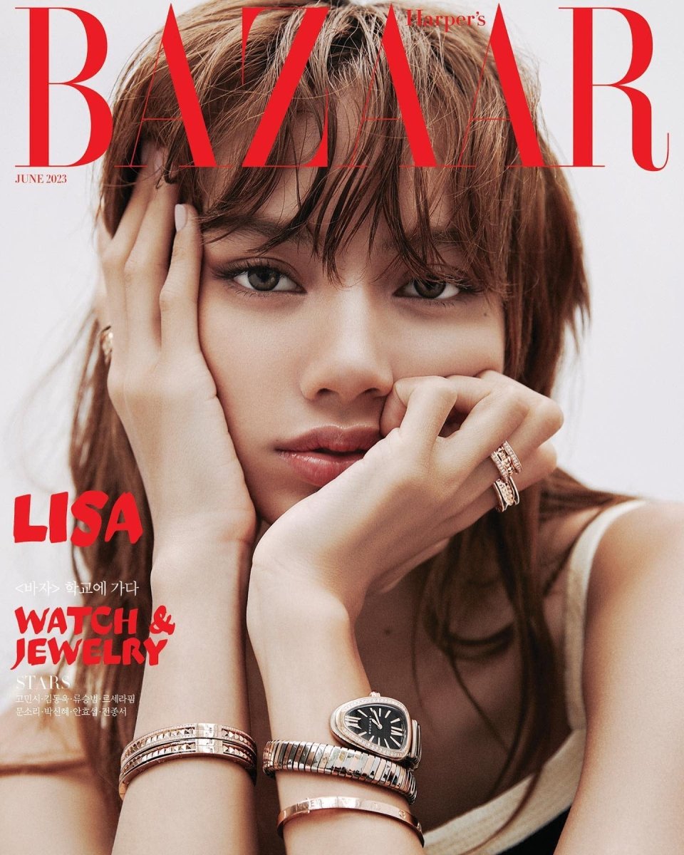 HARPER’s BAZAAR KOREA - BLACKPINK LISA 2023 June Cover - K-STAR