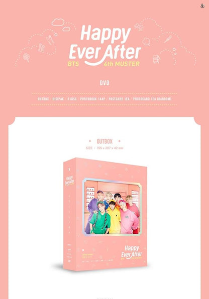 BTS 4th Muster Happy Ever After DVD/BLU-RAY (Free Shipping)