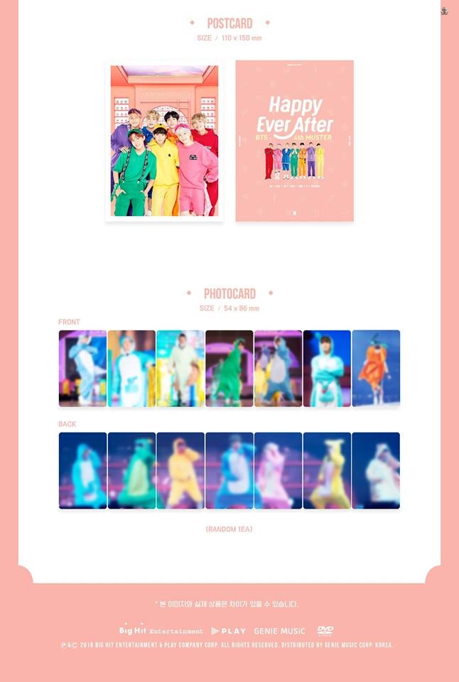 BTS 4th Muster Happy Ever After DVD/BLU-RAY (Free Shipping)