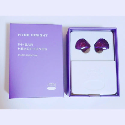 HYBE INSIGHT - BTS Official IN EAR Headphones PURPLE EDITION - K-STAR