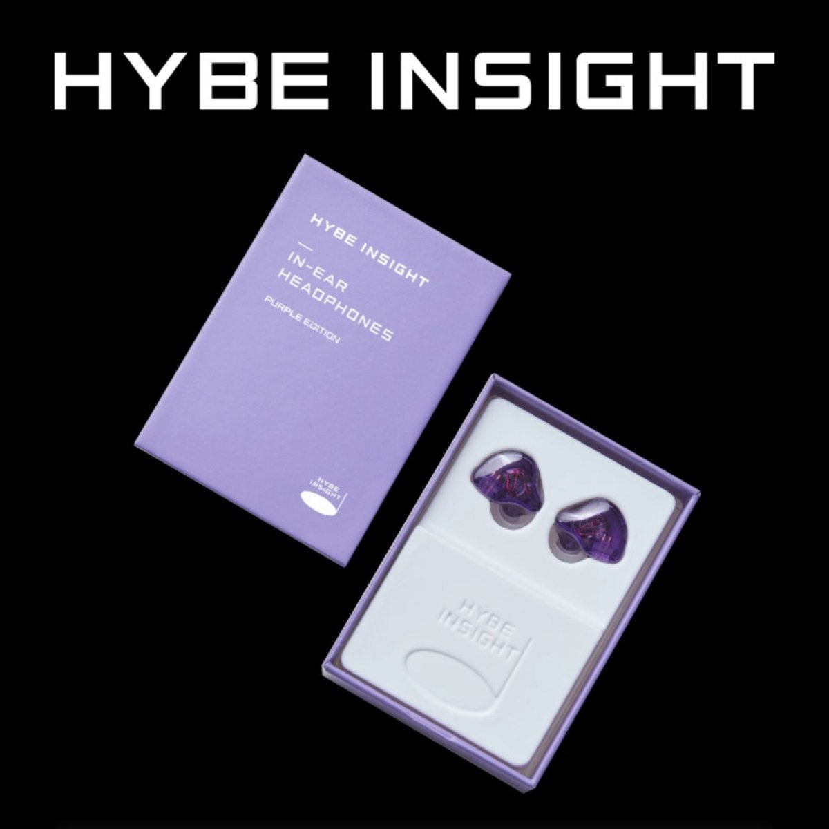 HYBE INSIGHT - BTS Official IN EAR Headphones PURPLE EDITION – K-STAR