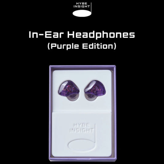 HYBE INSIGHT - BTS Official IN EAR Headphones PURPLE EDITION - K-STAR